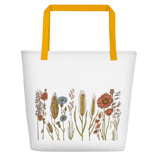 Wild Flowers Beach Bag