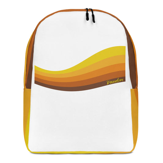 Warm Vibe Wave Minimalist Backpack