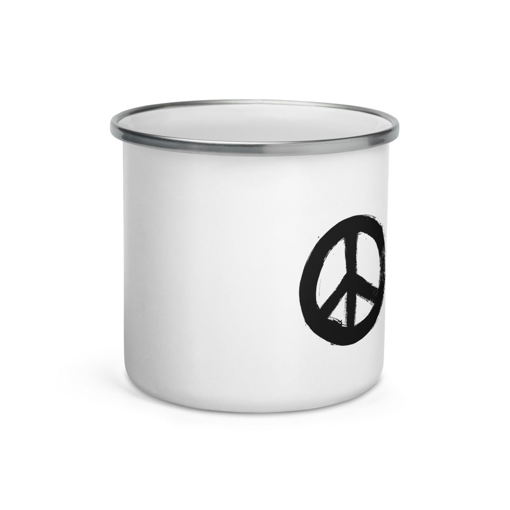Peace Enamel Mug